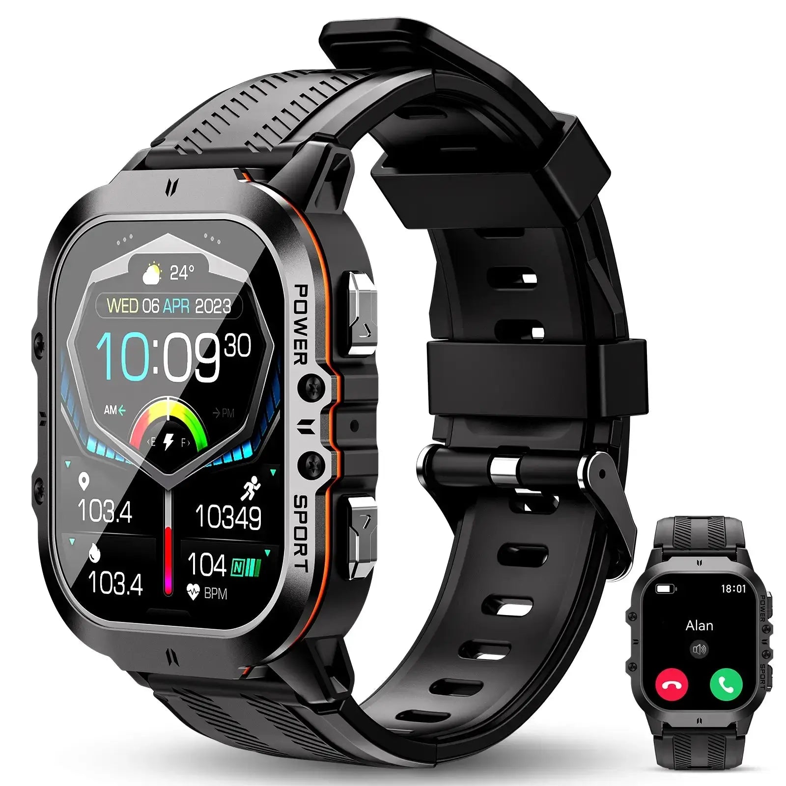 OUKITEL BT20 350mAh Battery Capacity 5ATM Waterproof Rugged Outdoor Watch OUKITEL
