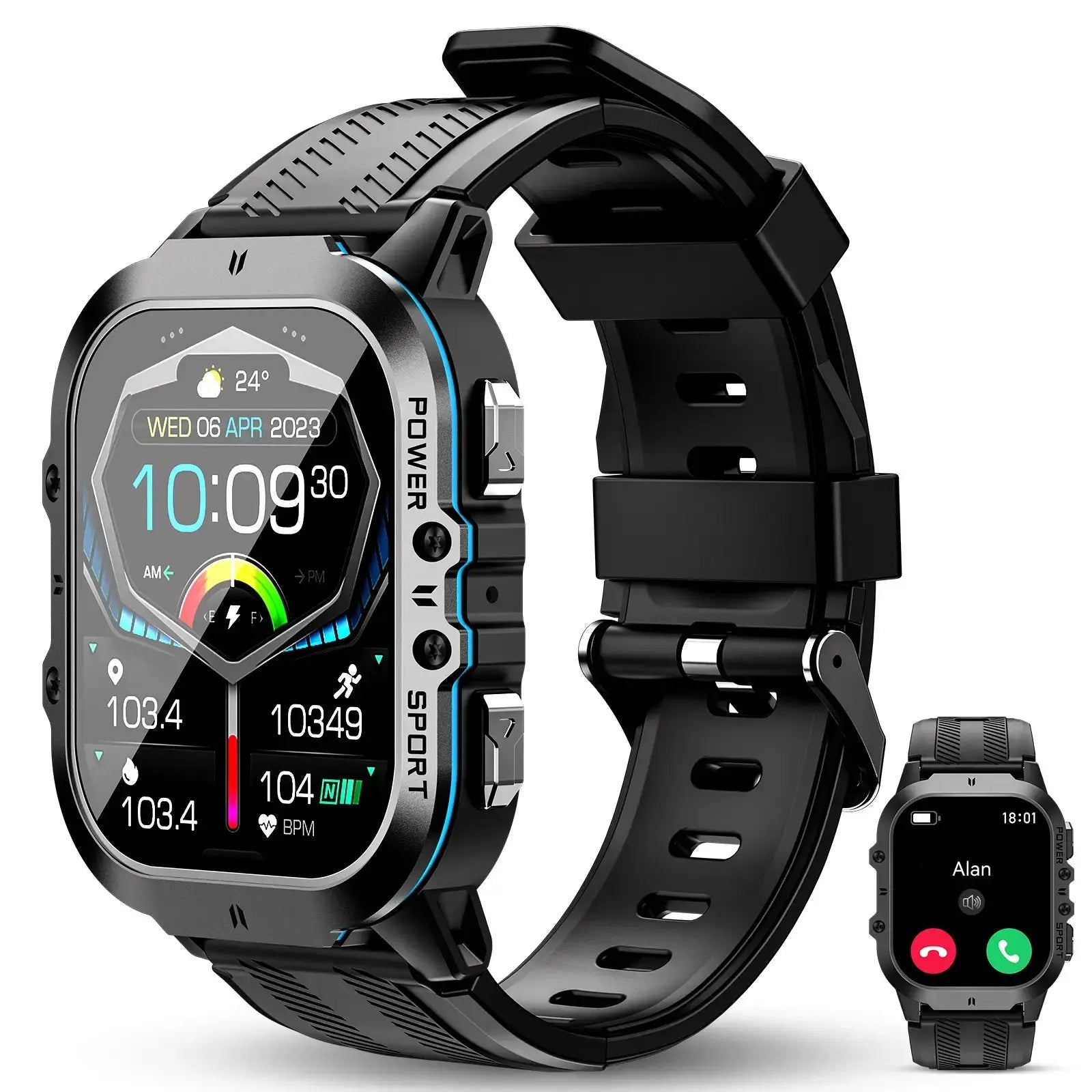 OUKITEL BT20 350mAh Battery Capacity 5ATM Waterproof Rugged Outdoor Watch OUKITEL