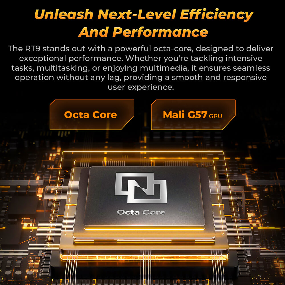 Oukitel RT9 RuggedTablet 10.1-inch 2K 11000mAh Big Battery 16MP Camera Android 14 (24GB+256GB)