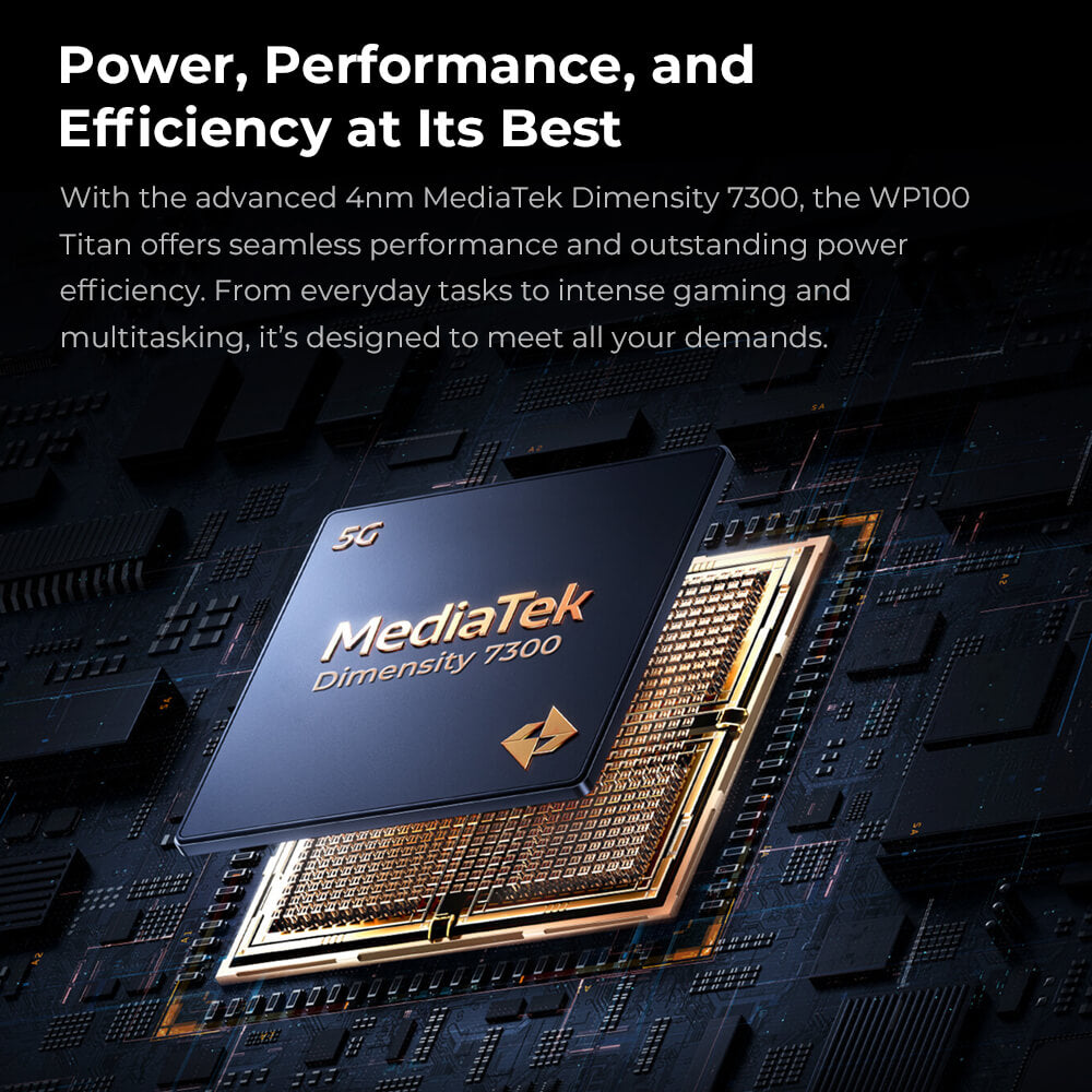 Oukitel WP100Titan 5G Rugged Phone 6.8-inch 120Hz 33000mAh Big Mobile Projection Function (16GB+512GB NFC)