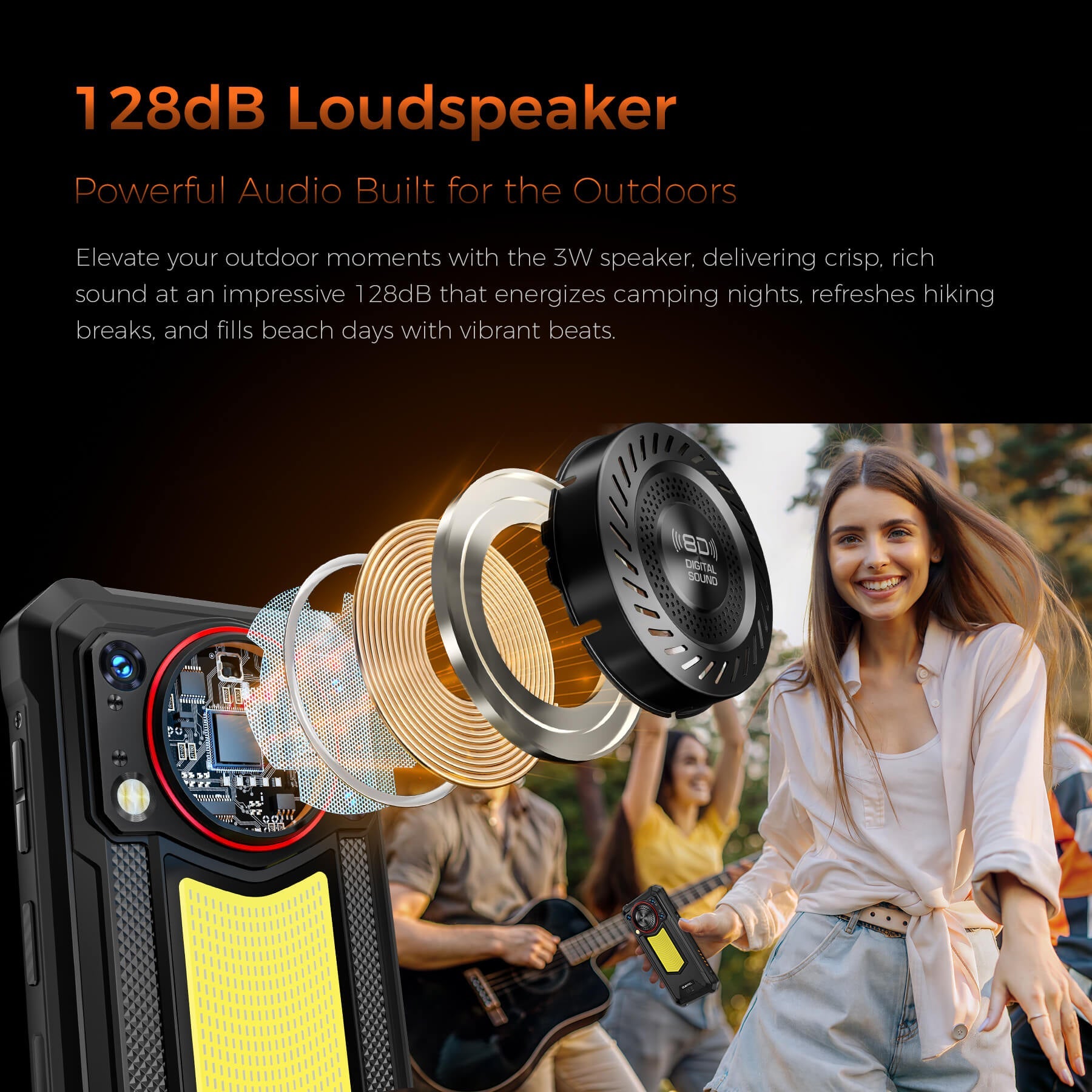 Oukitel WP53 S 4G Rugged Phone 6.52'' FHD+ Display 11000mAh Big Battery 50MP Camera Android 15(4GB+128GB NFC)