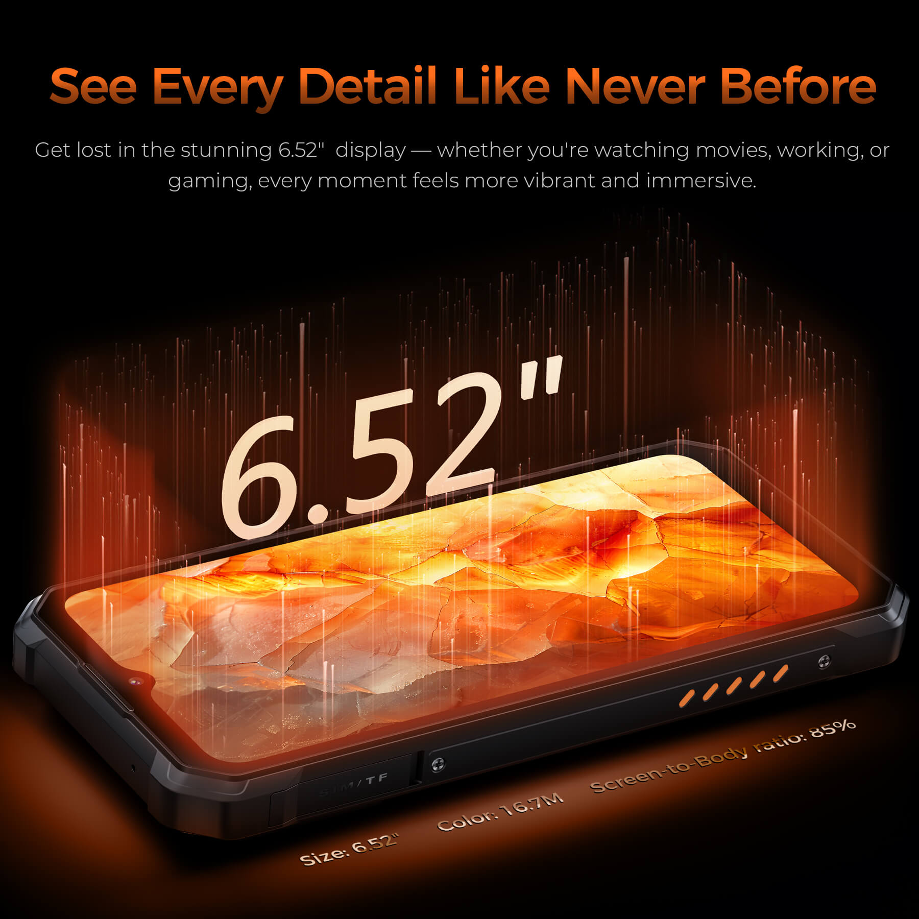 Oukitel WP53 S 4G Rugged Phone 6.52'' FHD+ Display 11000mAh Big Battery 50MP Camera Android 15(4GB+128GB NFC)