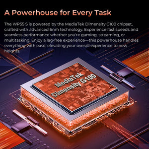 MediaTek Dimensity G100 chipset close-up highlighting advanced smartphone processor