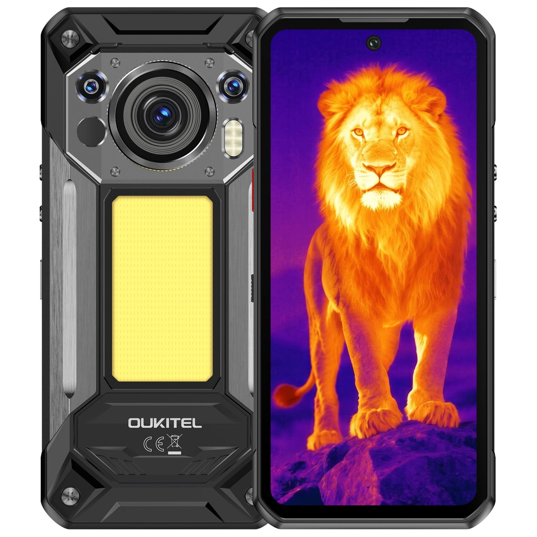 OUKITEL WP500 Ultra Thermal Imaging 5G Rugged Phone 6.78'' FHD+ Display 10,000mAh Big Battery 108MP Camera Android 16(12GB+1TB)