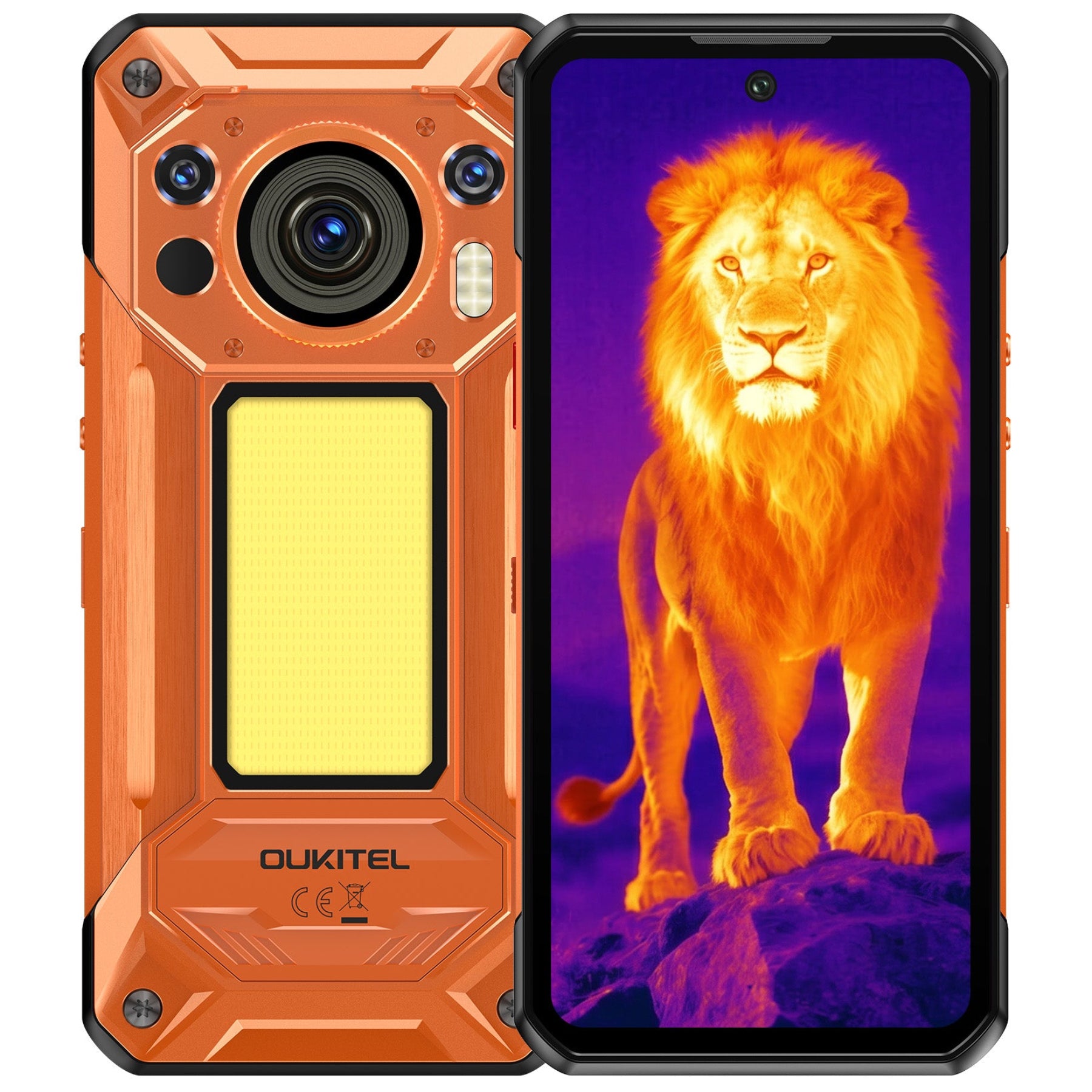 OUKITEL WP500 Ultra Thermal Imaging 5G Rugged Phone 6.78'' FHD+ Display 10,000mAh Big Battery 108MP Camera Android 16(12GB+1TB)