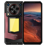 Oukitel WP56 5G rugged smartphone featuring 6.8-inch FHD+ screen, 16000mAh battery, 108MP camera, Android 15, 12GB RAM, 512GB storage, and NFC in red color